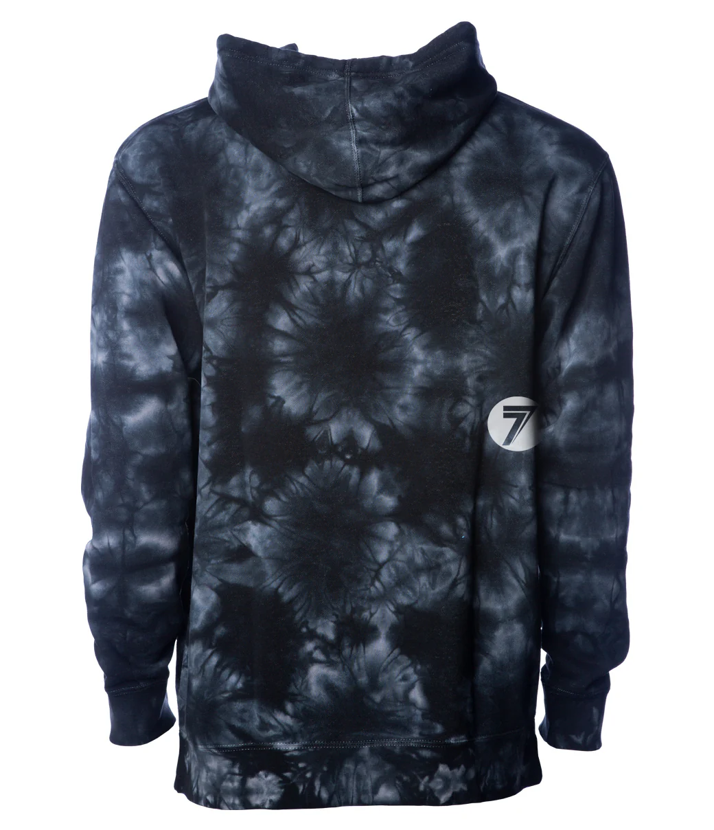 Brand Hoodie Navy Tie Dye - Image 2
